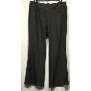Ann Taylor Loft Slacks Pants 10P Dk Gray Julie Pockets 32”W 29.5"IN Flare leg
